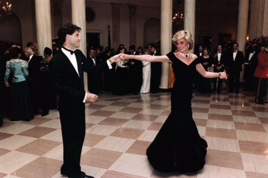 A fairy tale moment: Princess Diana takes a spin on the dance floor at the White House in 1985. Courtesy the Ronald Reagan Presidential Foundation & Institute.