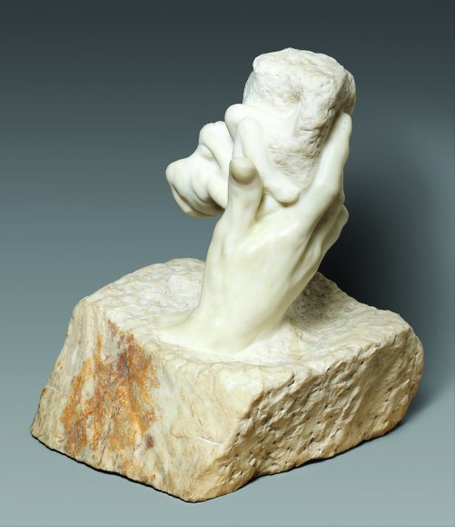 Whether you’re creating a work of art or just raking leaves, orthopedist Alejandro Badia says, loosening your grip and take frequent breaks to avoid carpal tunnel syndrome. Auguste Rodin’s “The Hand of God” (modeled circa 1896-1902; carved circa 1907), marble. The Metropolitan Museum of Art. 