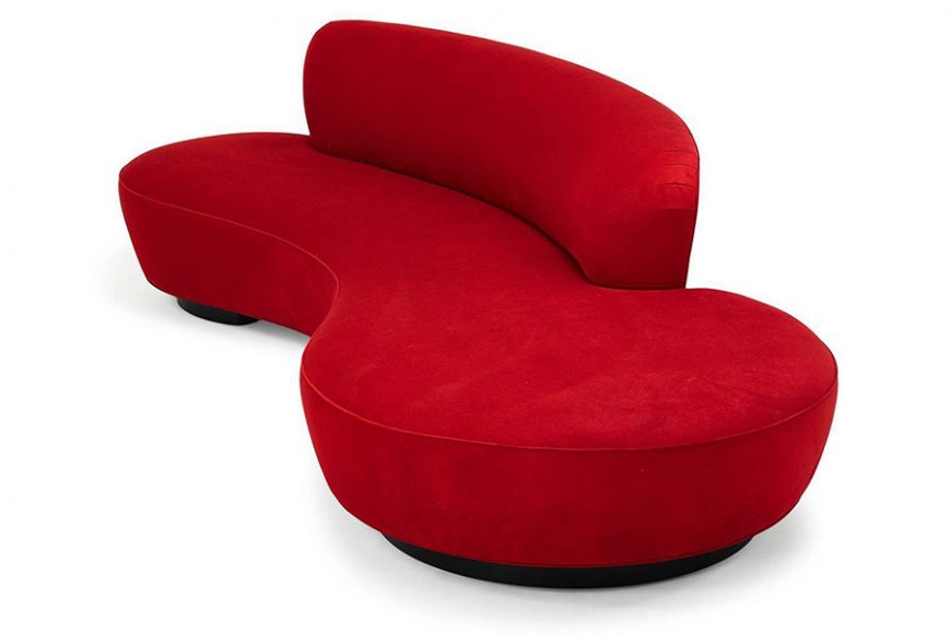 Serpentine sofa (2000s). Sold for $13,750. Courtesy Rago Auctions.