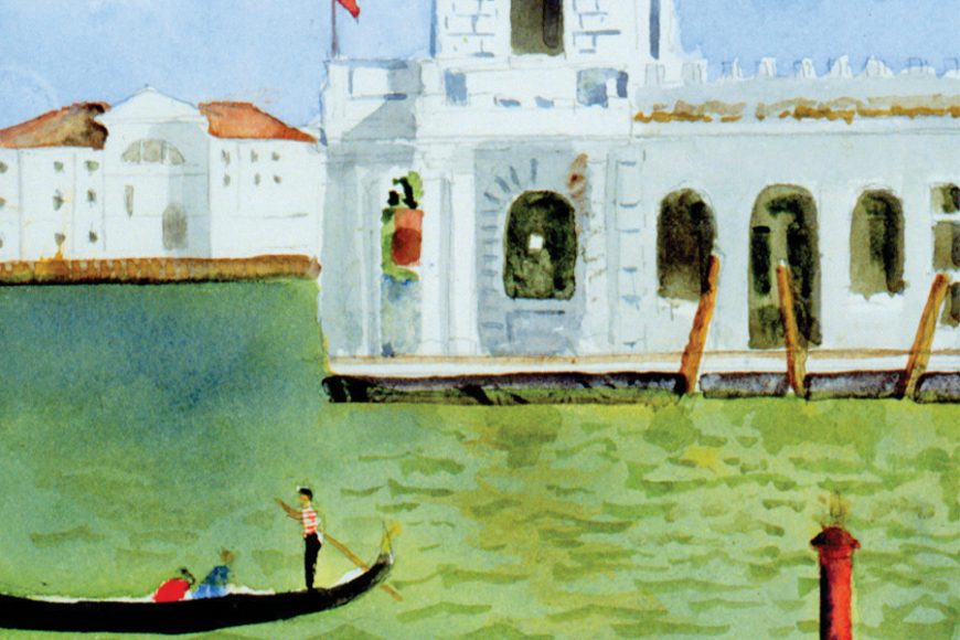 Anthony Benedetto’s “Venice II,” watercolor. All works Collection of Tony Bennett and Benedetto Arts LLC. 