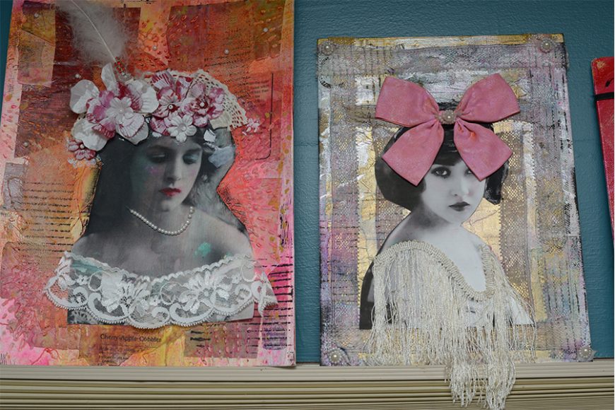 Donna Castelluccio’s mixed-media work is often inspired by the past.