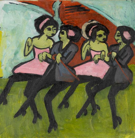 Ernst Ludwig Kirchner (1880-1938), “Panama Dancers,” 1910-11. Oil on canvas. North Carolina Museum of Art, Raleigh. Bequest of W.R. Valentiner. Photo: Bridgeman Images. Courtesy Neue Galerie New York.