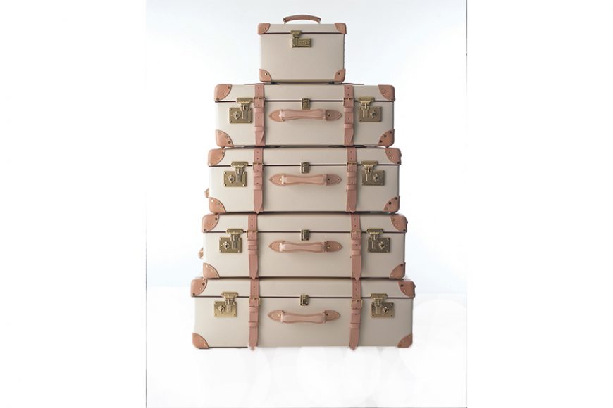 Globe-Trotter’s Safari Collection in ivory. Courtesy Globe-Trotter.