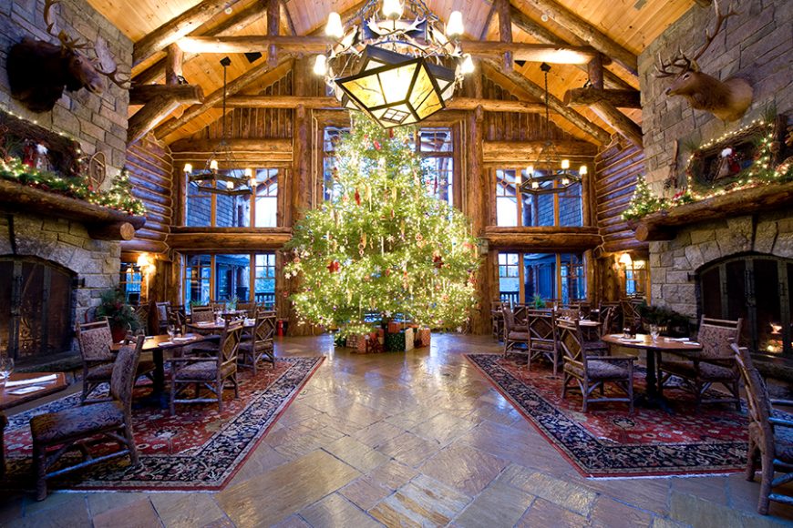 Holidays at Whiteface Lodge. Above, courtesy Whiteface Lodge; and below, Sloane Travel Photography.
