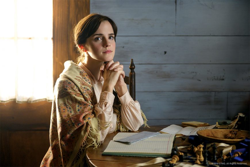Emma Watson in “Little Women,” Greta Gerwig’s 2019 cinematic retelling of the literary classic. Images courtesy Sony Pictures Entertainment.