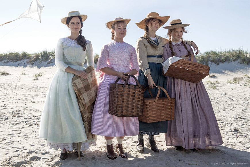The March sisters as seen in the 2019 film “Little Women,” from left, Meg (Emma Watson), Amy (Florence Pugh), Jo (Saoirse Ronan) and Beth (Eliza Scanlen).