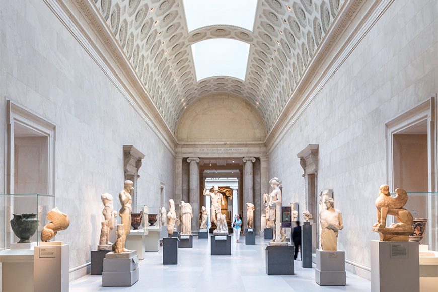 The Mary and Michael Jaharis Gallery in The Greek and Roman Galleries, The Metropolitan Museum of Art on Fifth Avenue in Manhattan. Courtesy The Metropolitan Museum of Art.
