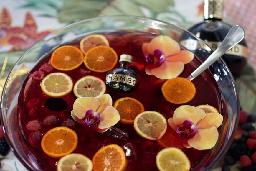 Valentine’s Day gatherings create the ideal setting for Punch Royale. Courtesy Chambord.