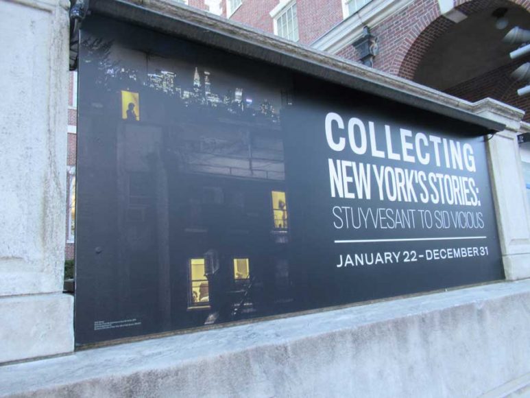 “Collecting New York’s Stories: Stuyvesant to Sid Vicious” has now opened at the Museum of the City of New York. Photograph by Mary Shustack.