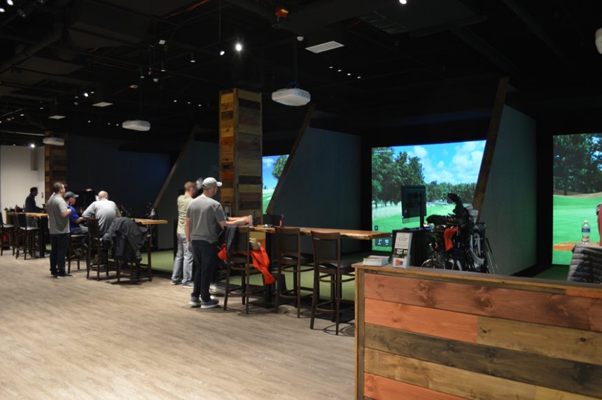 You’ll find yourself shouting “Fore!” at the new Golf Lounge 18 at The Westchester in White Plains. Photographs by Peter Katz.