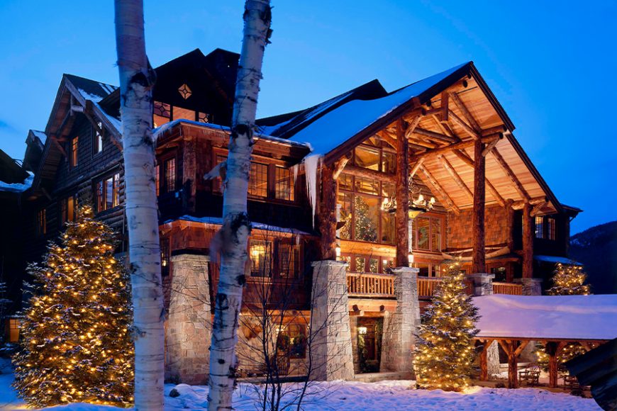 Holidays at Whiteface Lodge. Top, courtesy Whiteface Lodge; and, above, Sloane Travel Photography.