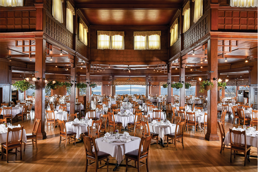 Mohonk Mountain House main dining room. 
Photograph courtesy
Mohonk Mountain House.