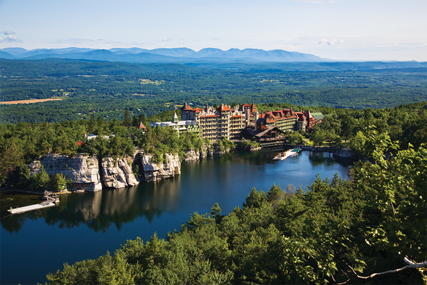 Mohonk Mountain House in summer.
