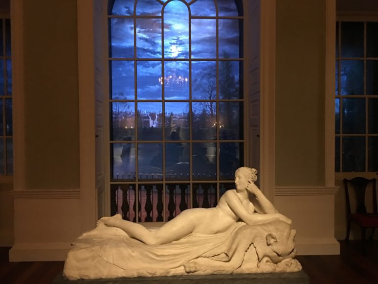 Views of the reimagined dining room of Lansdowne House in London in the late 18th-early 19th century — one of three restored rooms in The Metropolitan Museum of Art’s new British Galleries. Photographs by Georgette Gouveia.