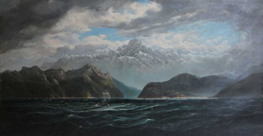 Leading the fine art category is a Daniel Hermann Anton Melbye seascape oil on canvas ($8,000-$12,000), signed lower right