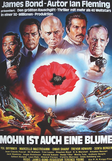 German poster art for “The Poppy is Also a Flower.” Courtesy the author’s collection.