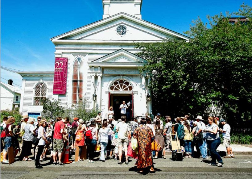 Bill Batson’s flash sketch mob with the Rockland Center for the Arts in June 2012. Courtesy RoCA.