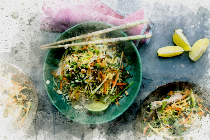 Khmer Chicken Mango Salad. Photographs courtesy Naya Traveler.
