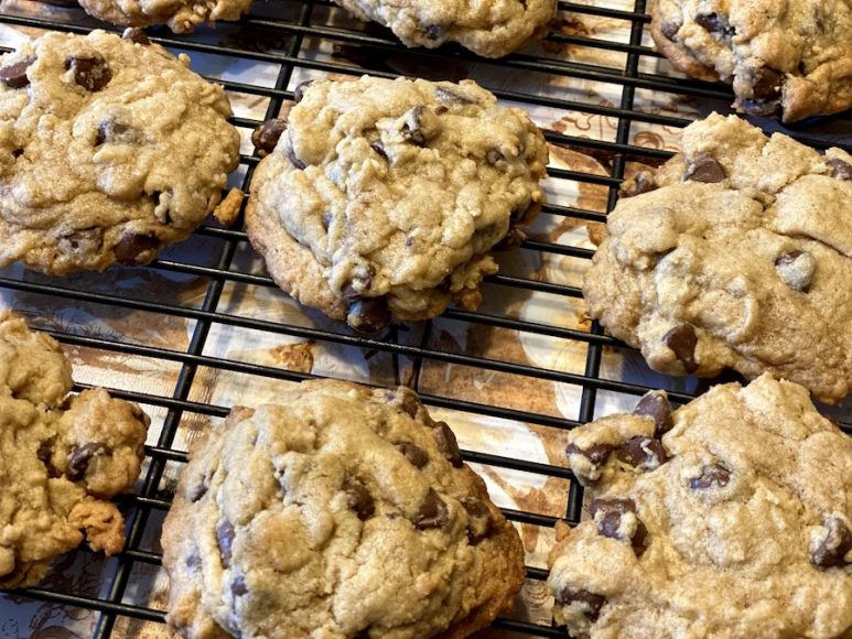 Chocolate chip cookies. Photograph by Jeffrey Klein.