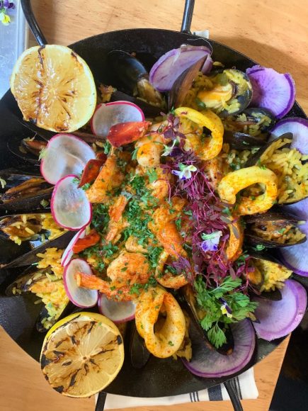 Seafood paella. Courtesy Brothers Fish & Chips.