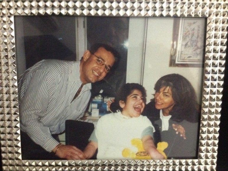 Peter and Anna Makris with daughter Elana before she died in 2001.