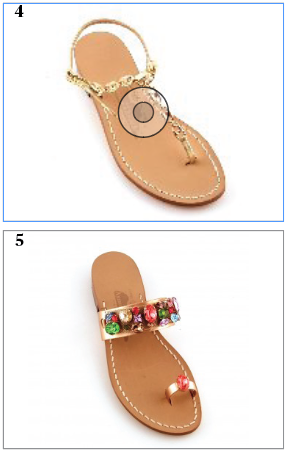 4. Canfora's linked, custom-made "Jackie Kennedy" sandal was a favorite of the first lady in 1962.
5. The bejeweled "Sophie" by Canfora in Capri is available for purchase on the internet.