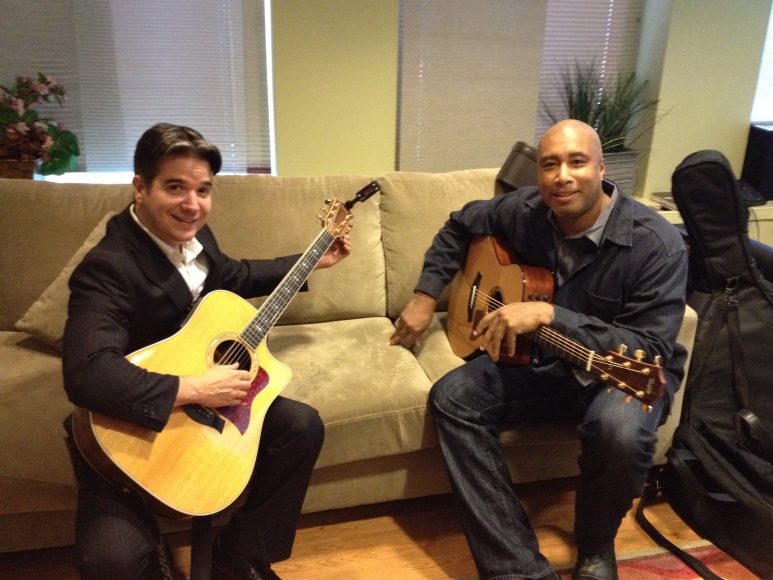 Gil Parris and Bernie Williams. Courtesy Music Conservatory of Westchester.