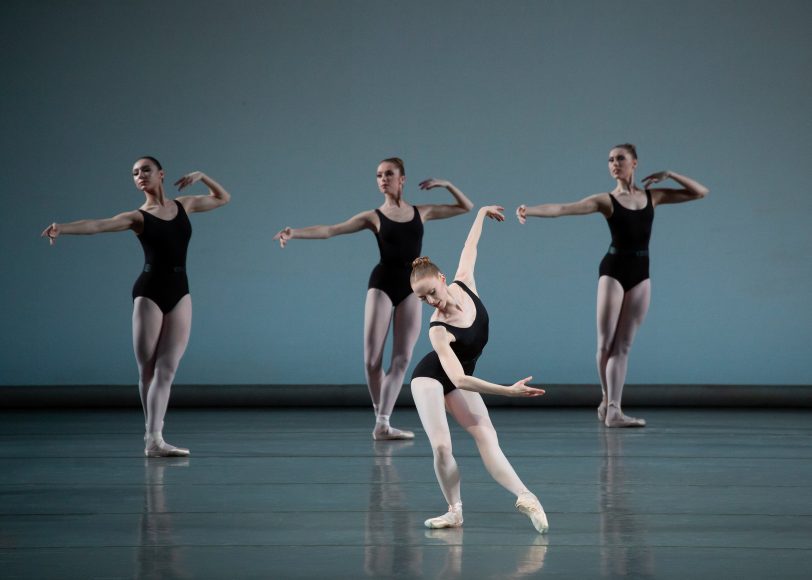 Teresa Reichlen and the New York City Ballet in George Balanchine’s “Episodes.” Photograph by Erin Baiano.