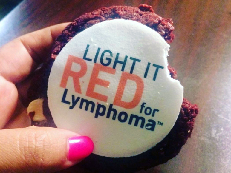The Lymphoma Research Foundation “lit it red” recently to raise money in what is Blood Cancer Awareness Month.