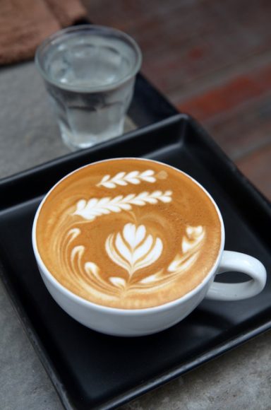 Latte art at Doppio Ristretto in Chiang Mai, Thailand. Mmm, latte.