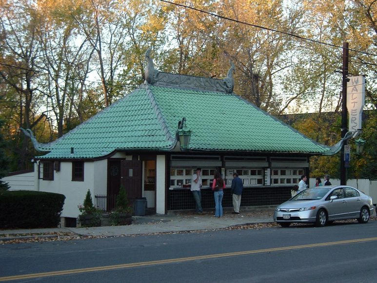 Walter’s Hot Dog Stand – whose Mamaroneck site, seen here, is an historic landmark – will take part in Food Truck Night Tuesday, Oct. 20, in Chappaqua. Photograph by J. Van Meter.