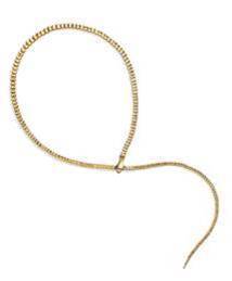 Elsa Perettti's Snake large necklace in 18-karat yellow gold, 28 inches. Image courtesy Tiffany & Co.