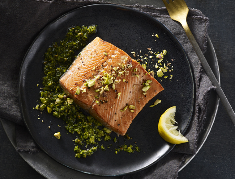 Alaskan salmon is a great holiday dinner and also makes a great gift for foodies.  Courtesy Alaska Seafood Marketing Institute.