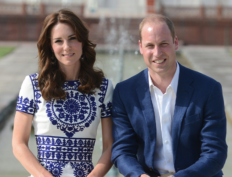 William and Catherine, the Duke and Duchess of Cambridge, on a royal visit to India in 2016. Courtesy the British High Commission in New Delhi.
