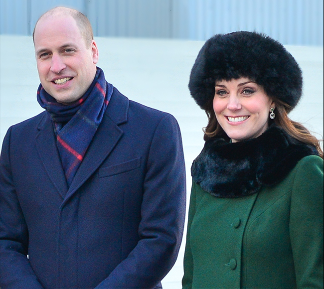William and Catherine, the Duke and Duchess of Cambridge, on a 2018 royal visit to Sweden. 
Courtesy Frankie Fouganthin.