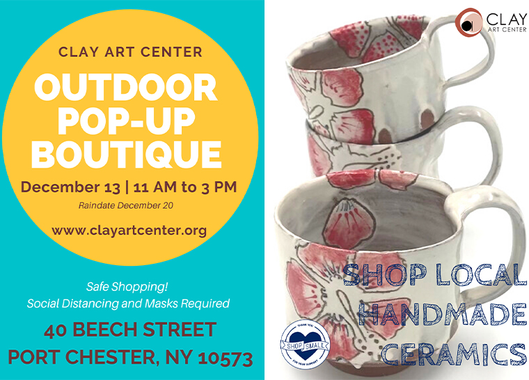 The Clay Art Center’s Outdoor Pop-Up Boutique takes place Sunday, Dec. 13. 