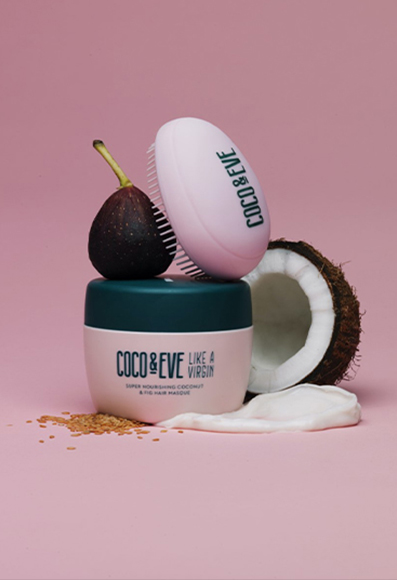Coco & Eve’s hair masque smells dee-lish and works wonders on tired tresses.