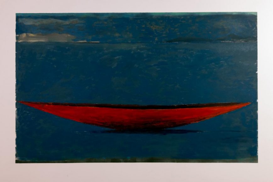 Malcolm Moran’s “Currach #14” (2019), monotype.© 2019 Malcolm Moran.