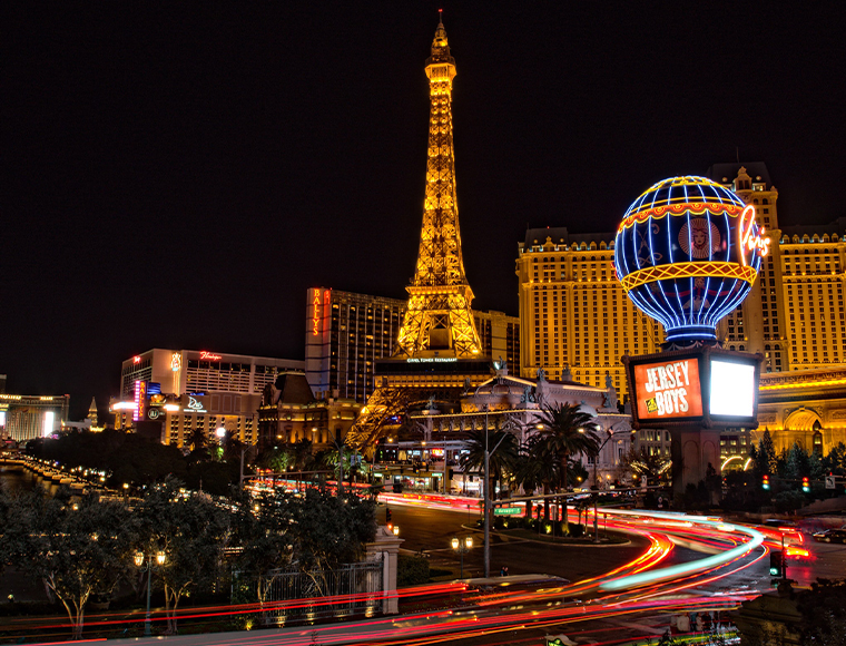 Las Vegas view #1 (Eiffel Tower). Photograph by Mike Boening on Upsplash.
