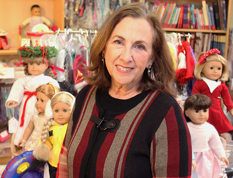 Marjorie Madfis, founding executive director of Yes She Can Inc. at its Girl Again store in White Plains. Photograph by Bob Rozycki.