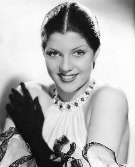 A reverse Hilaria: Fox Films contract player Marguerita Carmen Cansino in 1935. 
