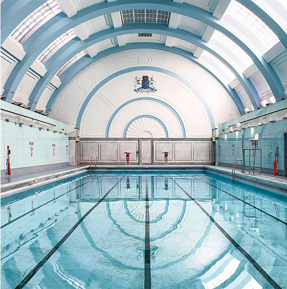 Marshall Street Baths, London, England (circa 1850). Photograph by Sue Burnell.