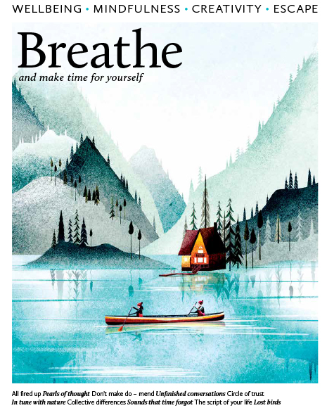 Breathe magazine invites you to “make time for yourself.” Courtesy Breathe magazine.