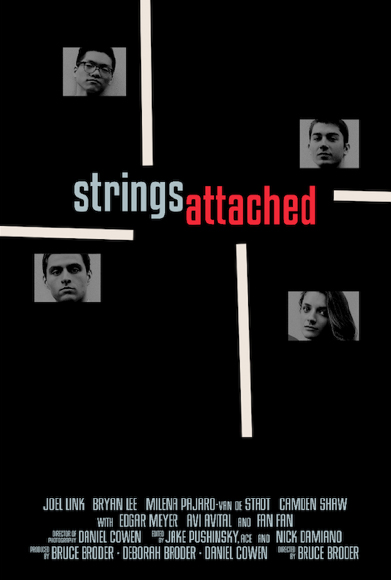 Poster for the new documentary “Strings Attached: On the Road With the Dover Quartet,” which Caramoor streams all next week.