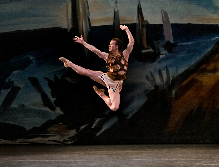 Daniel Ulbricht in the title role of George Balanchine’s “Prodigal Son.” Photograph by Erin Paul Kolnik