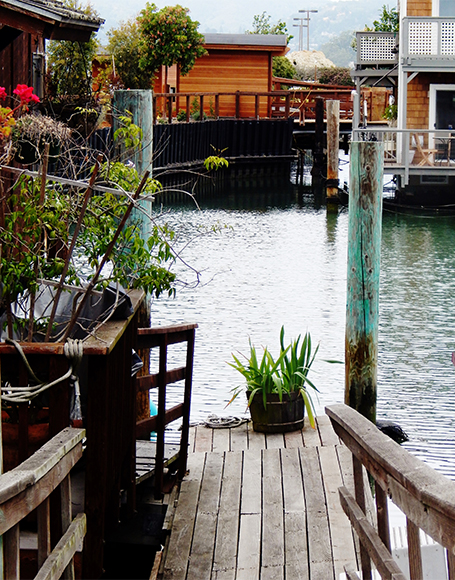 Houseboats in Sausalito.
Photograph courtesy of Sloane Travel Photograpy.
