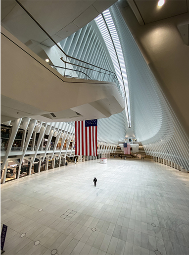 Lynda Shenkman’s “Empty Oculus: April 26, 2020,” photograph. Courtesy ArtsWestchester.