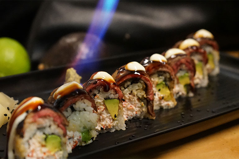 Lobster and avocado sushi roll. Courtesy Union Sushi & Steak.