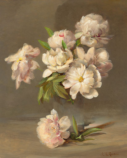 Charles Ethan Porter’s ‘Peonies in a Vase” (circa 1885), oil on canvas. Courtesy the National Gallery of Art, Washington, D.C.