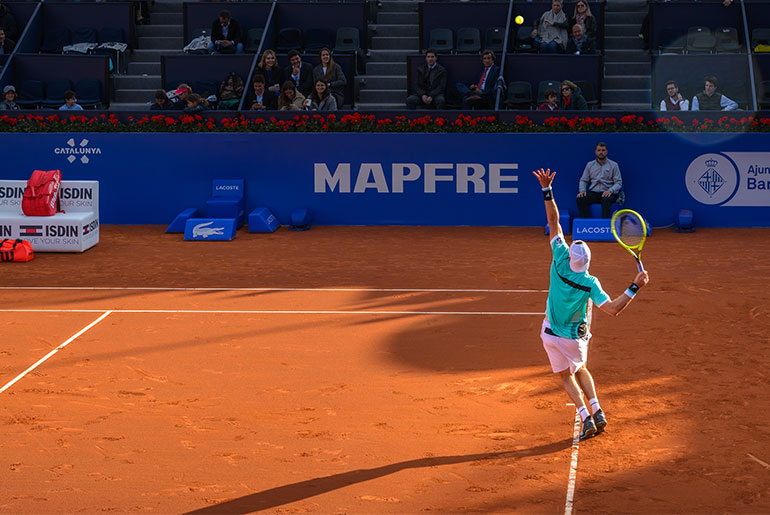 The Barcelona Open, as seen in the spring of 2019. Tennis is a sport that puts tremendous pressure on the shoulders. But new advances in shoulder joint repair make recovery quicker and easier, particularly for the athletic.